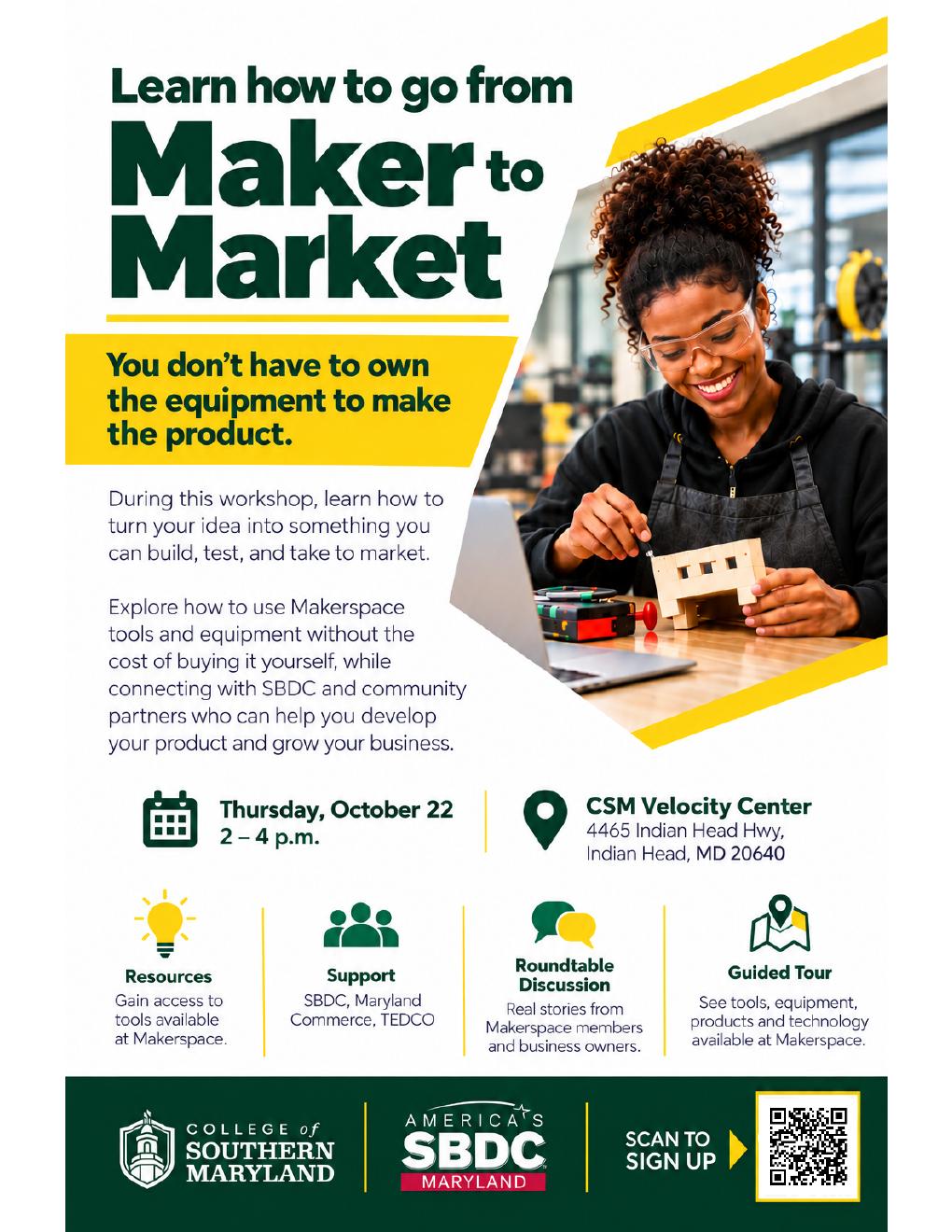 Original Maker to Market flyer